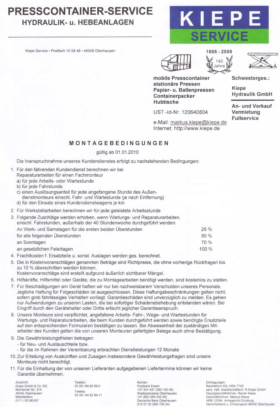 Kiepe Service