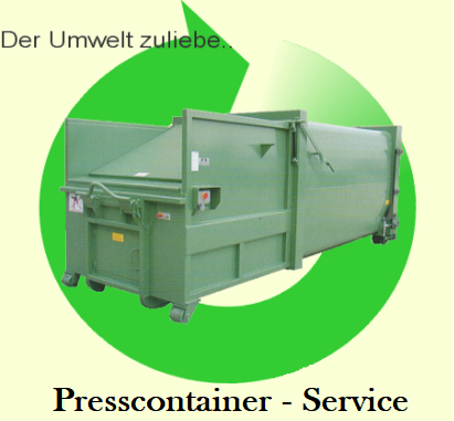 Der Umwelt zuliebe... Presscontainer